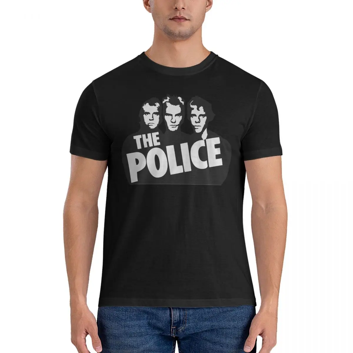 Men England T Shirt The Police Band Pure Cotton Clothing Funny Short Sleeve Round Neck Tee Shirt Gift Idea T-Shirt