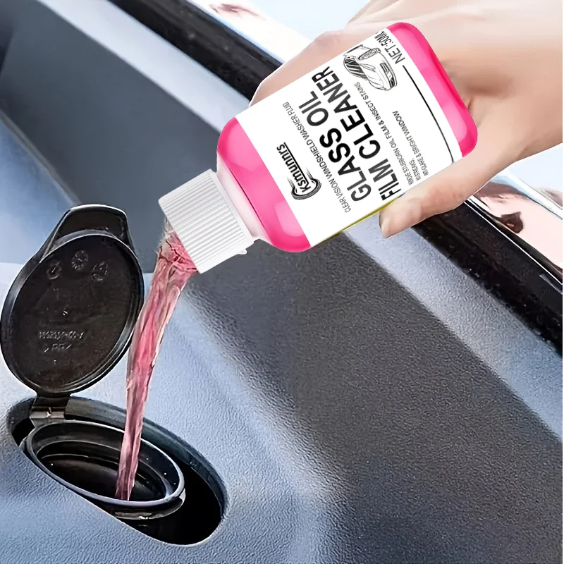 Concentrated coated windshield washer fluid, keeps your glass smooth and clear for a long time, rain- and fog-resistant