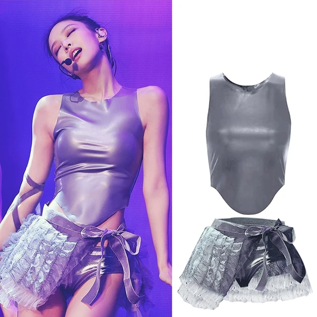 Blackpink Jennie Stage Outfits Blackpink Jennie Solo Outfits Slim O neck Vest Top Aliexpress
