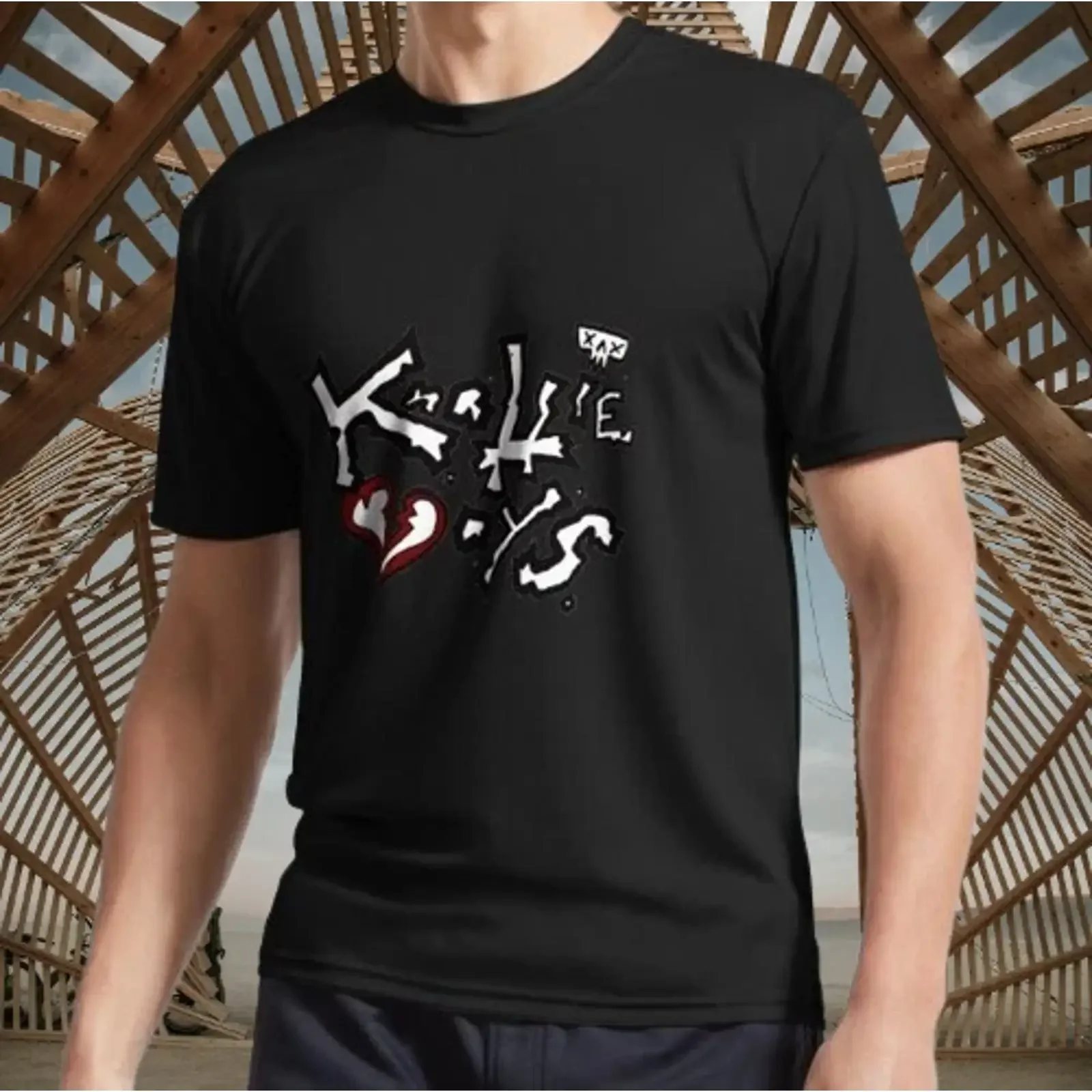 New Knottie Boys Logo un glitched Active T Shirt Funny Size S to 5XL Image 1 of 3 vintage Washed Versatile Breathable Casual
