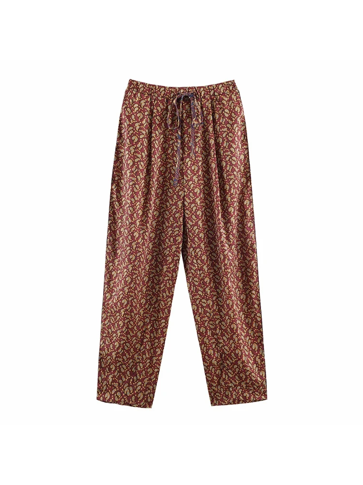 Frauen Neue Set Mode Druck Top + Print Freizeit Hosen Mit Taschen Zwei-Stück Set Frauen Elegante Liebsten Top anzug