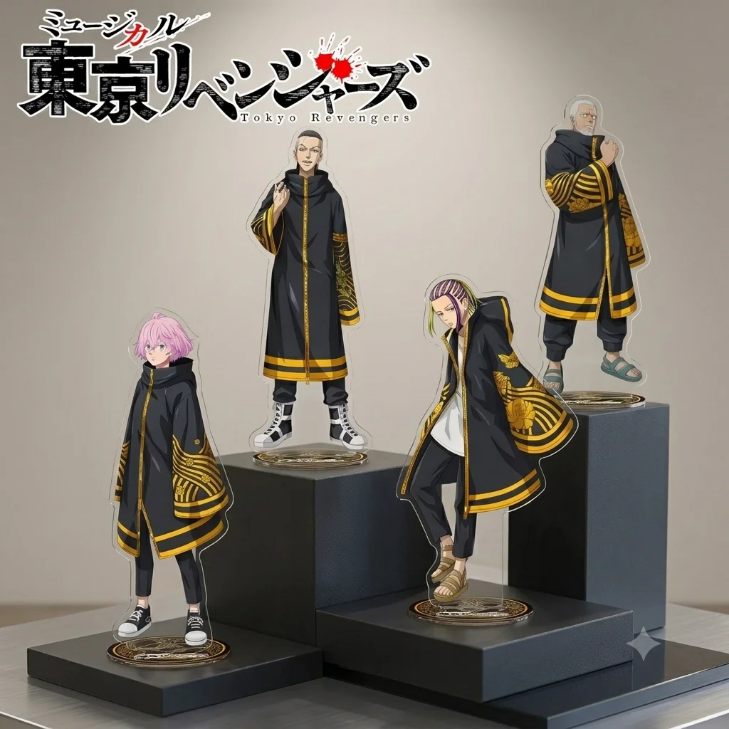 2026 New Tokyo Revengers Acrylic Stand Keychain Dark Casual Style Mikey Draken Chifuyu Senju Kawaii Figure Accessories