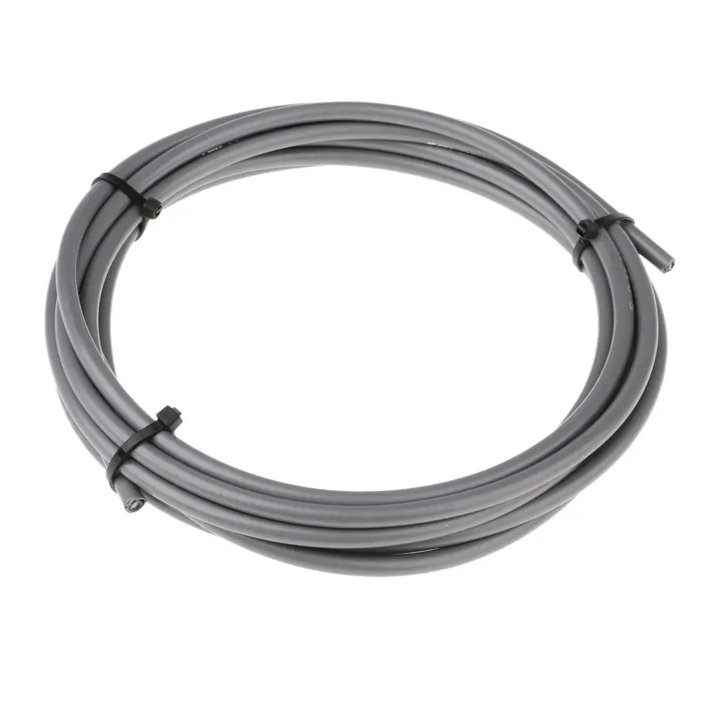 3-6pack Brake Cable Line Housing Tube Pipe Wire Cover Protector 5mm Grey