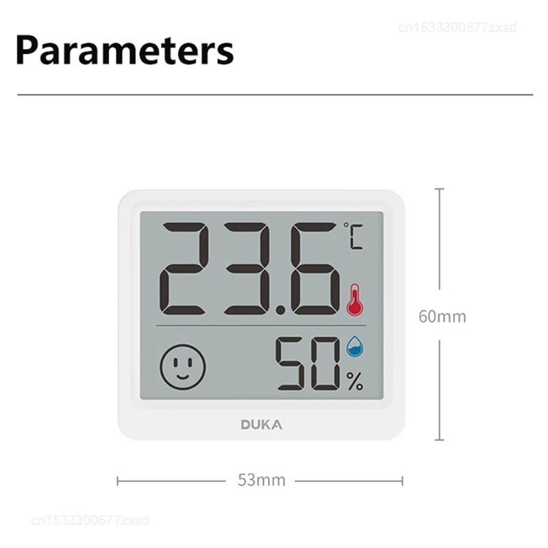 Xiaomi-Station météo numérique électronique DUKA Atuman LCD, température, humidité, intérieur, extérieur, outil Mini Therye.com, 2.5 pouces