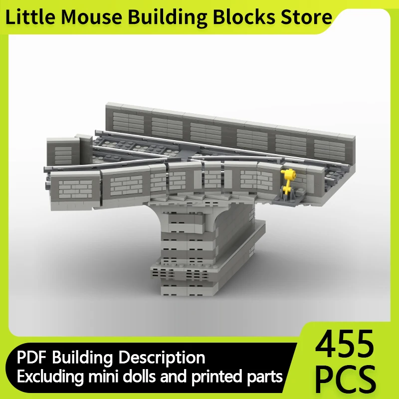 

City Street View Model MOC Building Bricks Railway Viaduct Switch Modular Technology Gifts Holiday Assemble Children Toys Suit