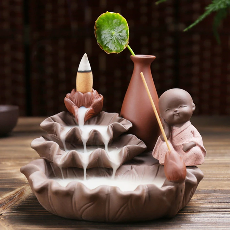 Creative Zisha Sibu children back flow censer incense water culture integrated furniture and office furnishings