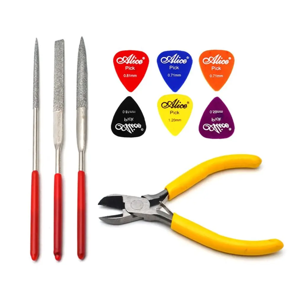 Hot Sale Durable Guitar Repair kit Grinding Tool Trimming String care kit Stainless Steel Wear-resistance Paddle set