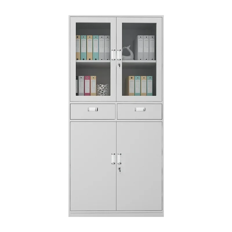 Cheap wholesale office Metal Filing Cabinet Office Furniture 2 Door Locker with drawers Steel filing products Storage Cabinet