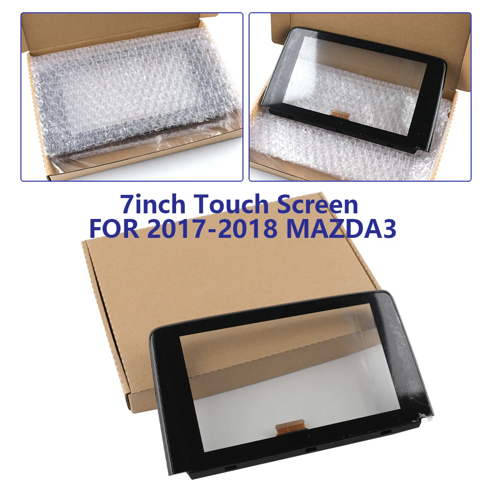 

7 Inch 50 Pins Glass Touch Screen Panel Digitizer Lens Sensor For 2017-2019 MAZDA 3 Axela Car Radio DVD Player GPS Navigation