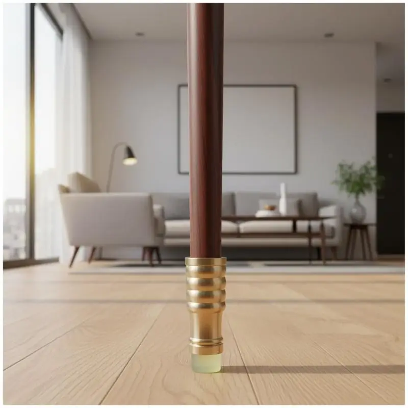 10mm-34mm Brass Rubber Household Accessory High Quality Durable Practical Cane Crutch Tip With Anti-skid Pad For Hiking Pole