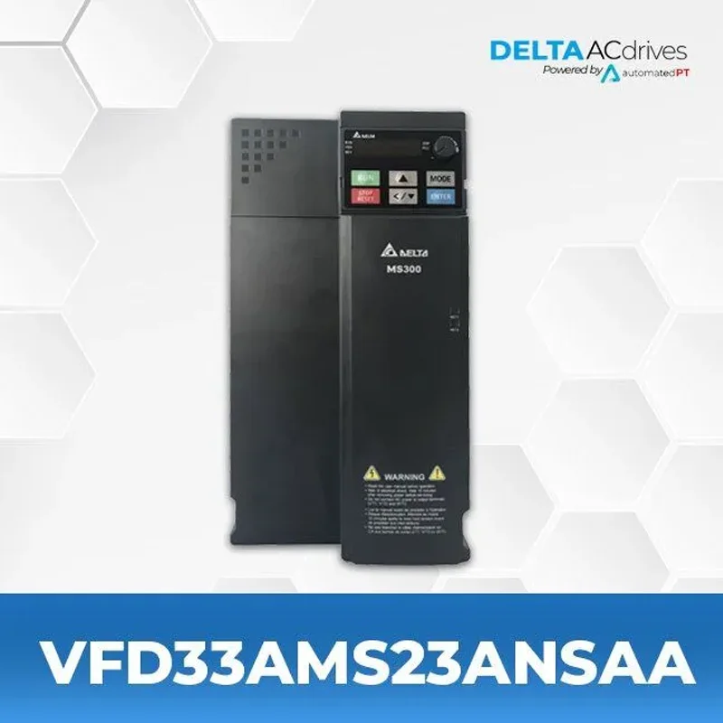 Delta Inverter MS300 Three Phase 230V VFD33AMS23ANSAA In Stock High quality VFD Delta Inverter Frequency 7.5 KW