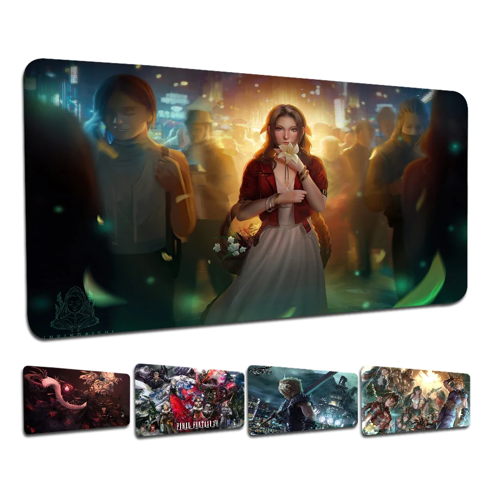 Final Fantasy Animation Office Computer Desk Mat Table Keyboard Big Mouse Pad Laptop Cushion Non-slip For PC Mouse Carpet
