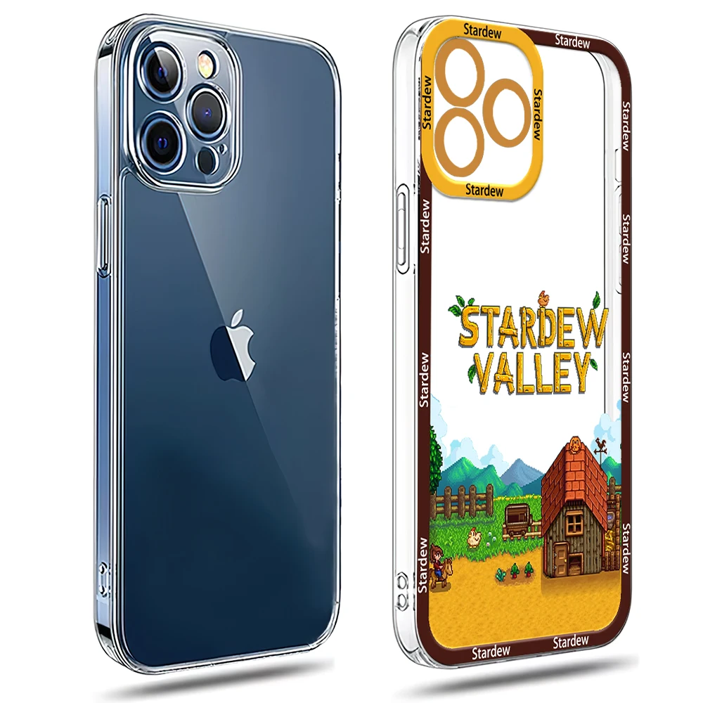 Game S-Stardew Valley Phone Case for Samsung S24 S23 S22 S21 A55 A54 FE PLUS ULTRA Transparent Bezel Cover