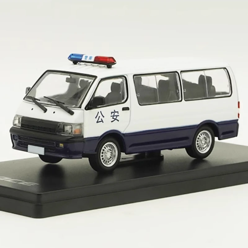 Diecast 1:43 Scale Hiace Business Van Alloy Car Model Finished Product Simulation Toy Collection Gift Static Model Display