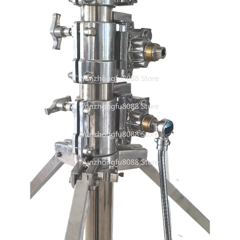 حامل إضاءة عالي التحمل من الفولاذ بطول 6 أمتار، ملحقات استوديو الصور من الفولاذ المقاوم للصدأ، حامل ثلاثي القوائم لضوء الصور #2