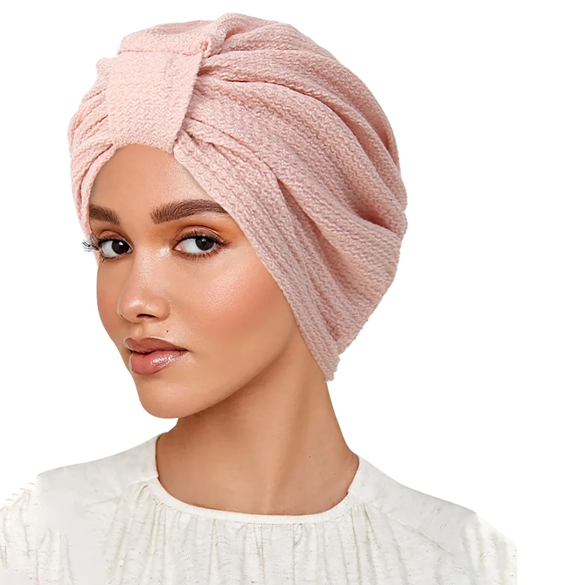 New Soft Turban Muslim Women Solid Color Hijab Hat Bonnet Beanies Hair Loss Cancer Chemo Cap Headscarf Skullies Turbante Mujer