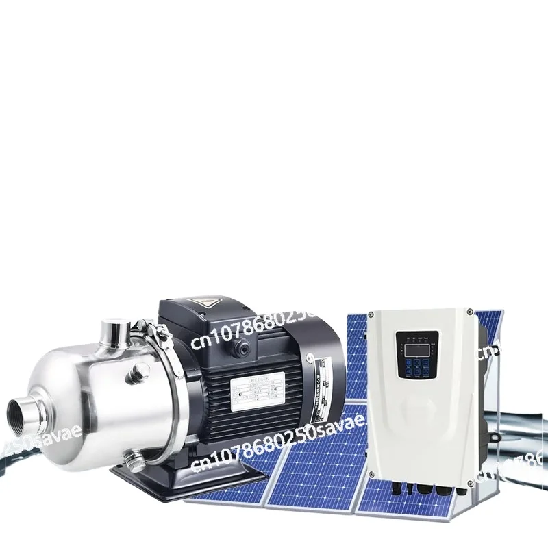 

4HP Solar Self Prime Water Pump with MPPT Controller AC/DC Autoswitch High Flow SS304 Impeller for Farm Agriculture Irrigation