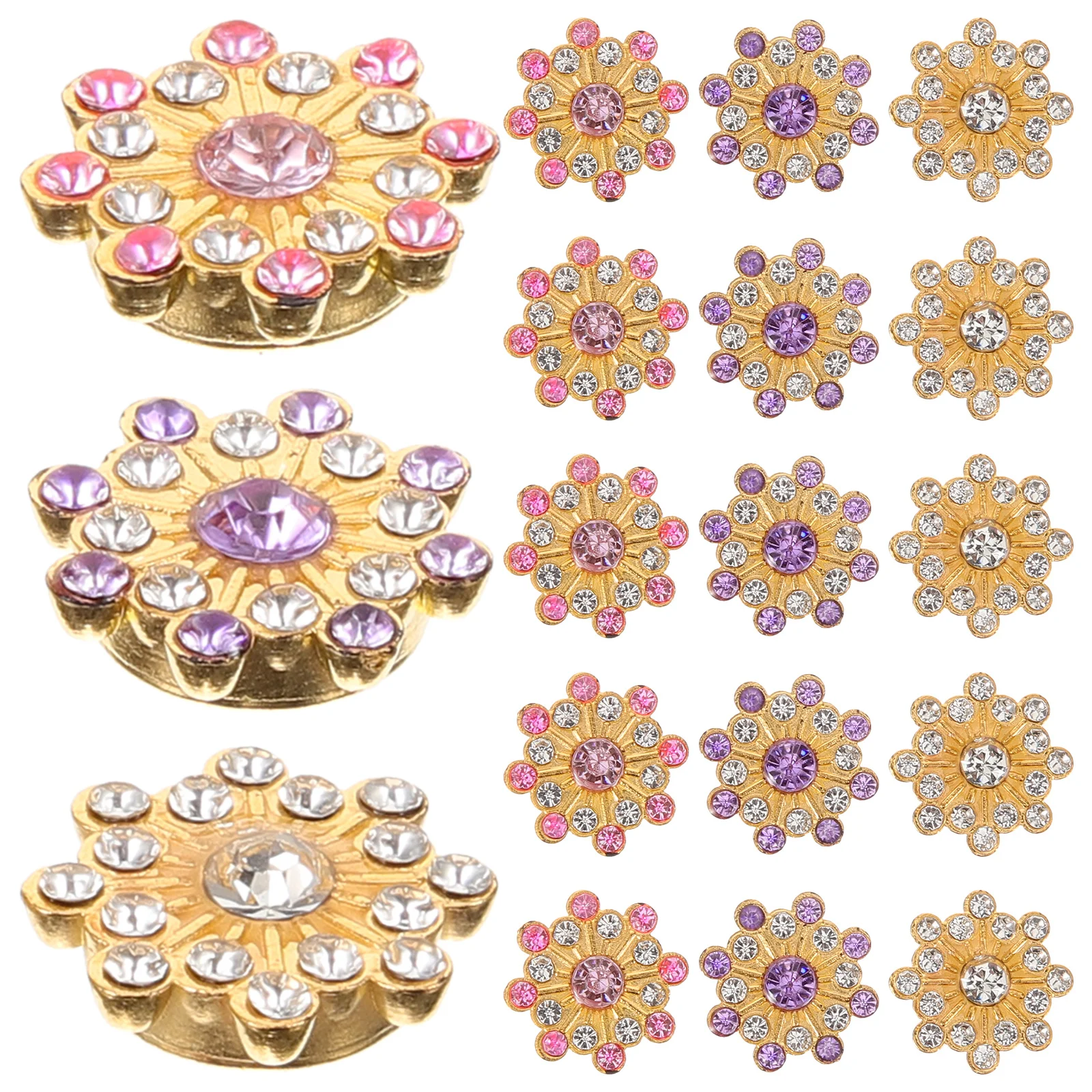 

150Pcs Sunflower Rhinestone DIY Embellishments Stunning Craft Accessories for Clothes Shoes Bags Jewelry Making Rhinestones