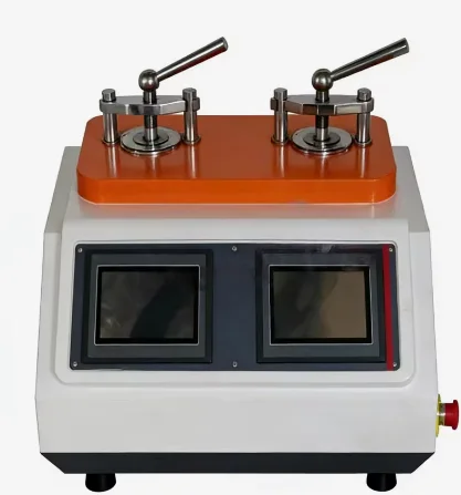 Double Automatic Metallographic Specimen Mounting Press Testing