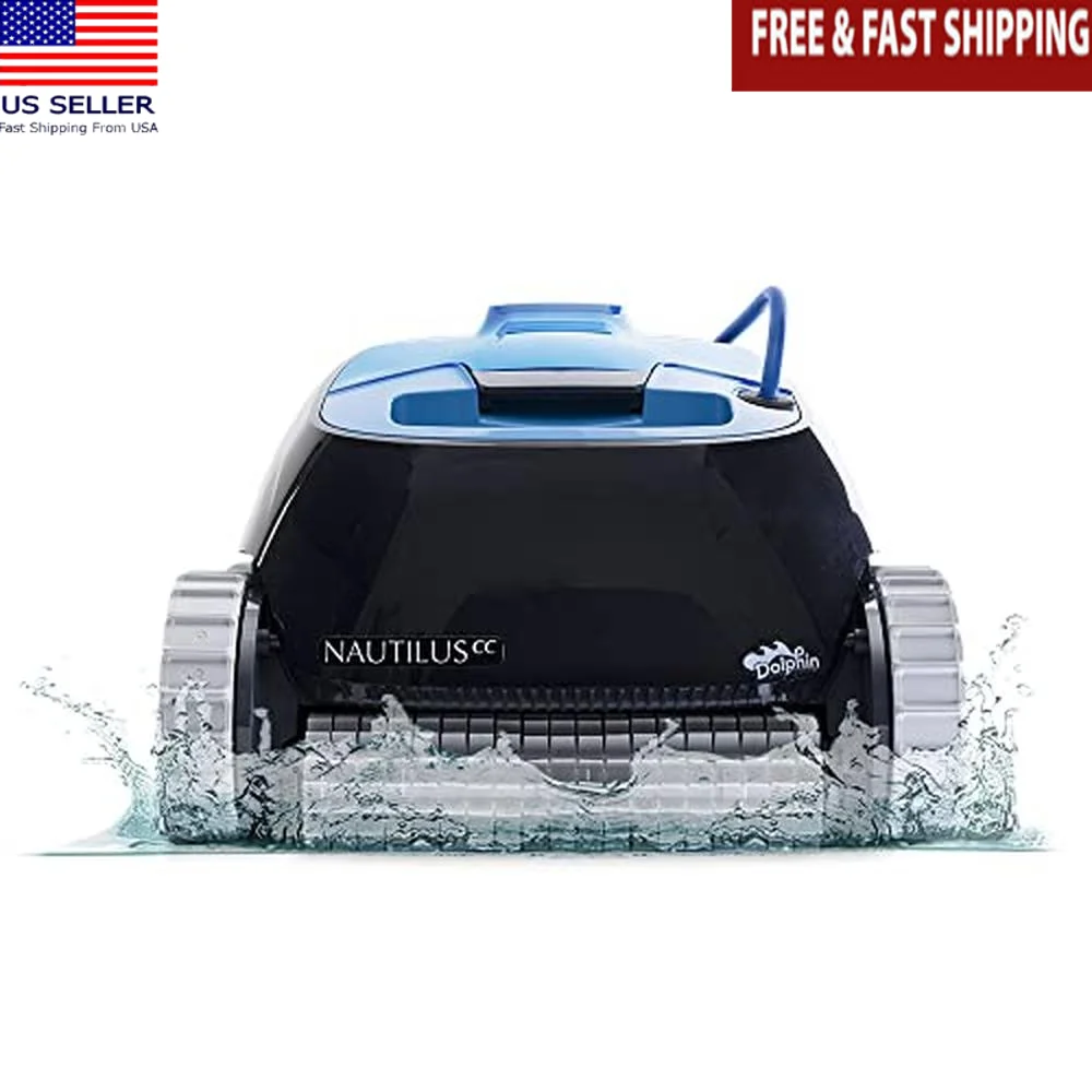 Automatic Pool Vacuum Cleaner Wall Climbing Scrubber Brush Top Load Filter Above/In-Ground Pools Nautilus CC Ideal Access Active