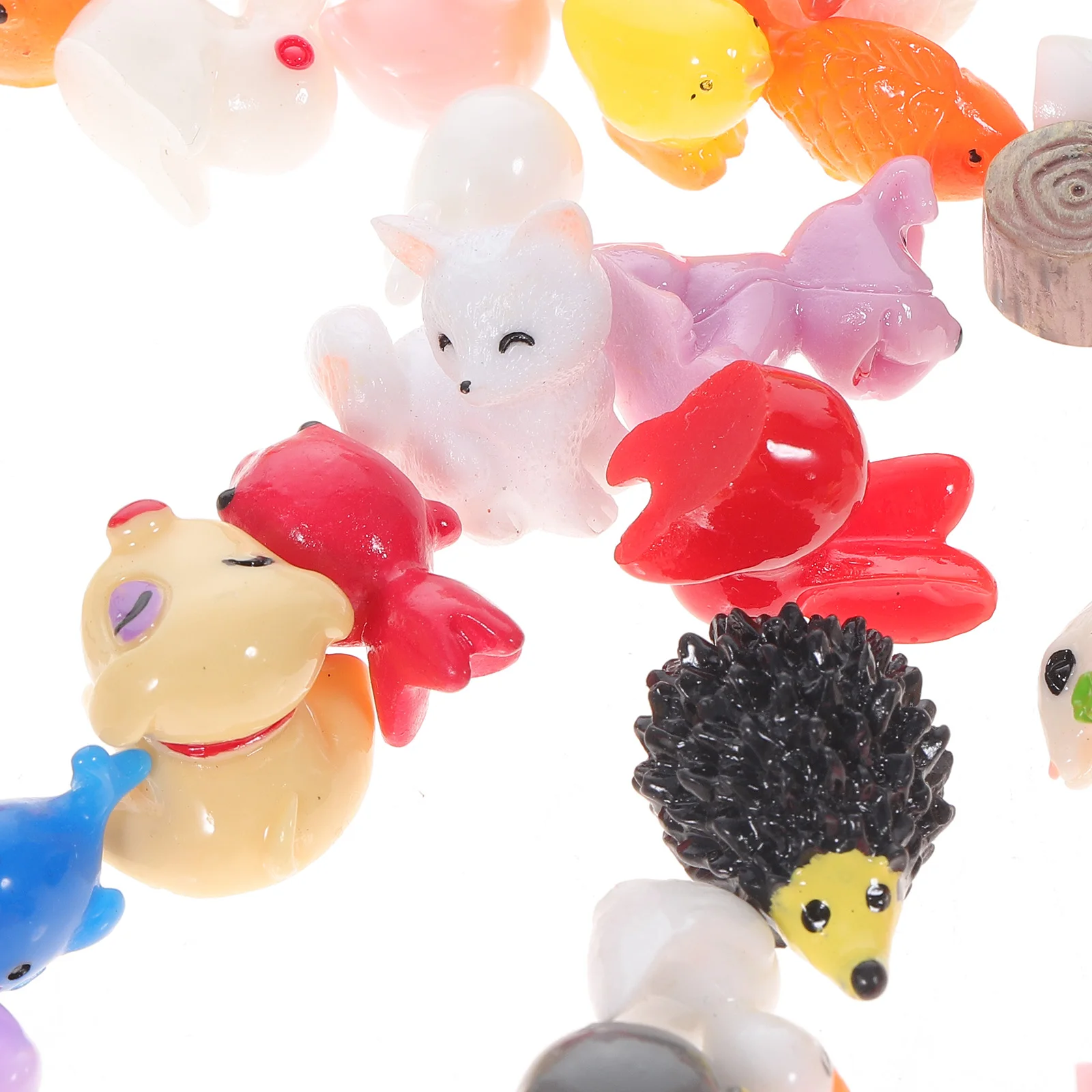 

100pcs Accessories Resin Craft Decor Micro Landscape Ornament Statue Diy Accessories Cartoon Garden