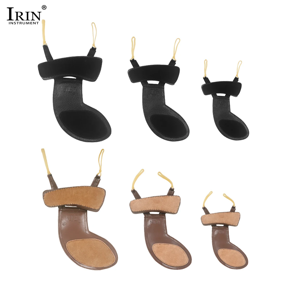 

IRIN Violin Chin Rest Pad Soft Leather Shoulder Support for 4/4 3/4 /1/2 1/4 1/8 1/16 Violin String Instrument Violin Parts