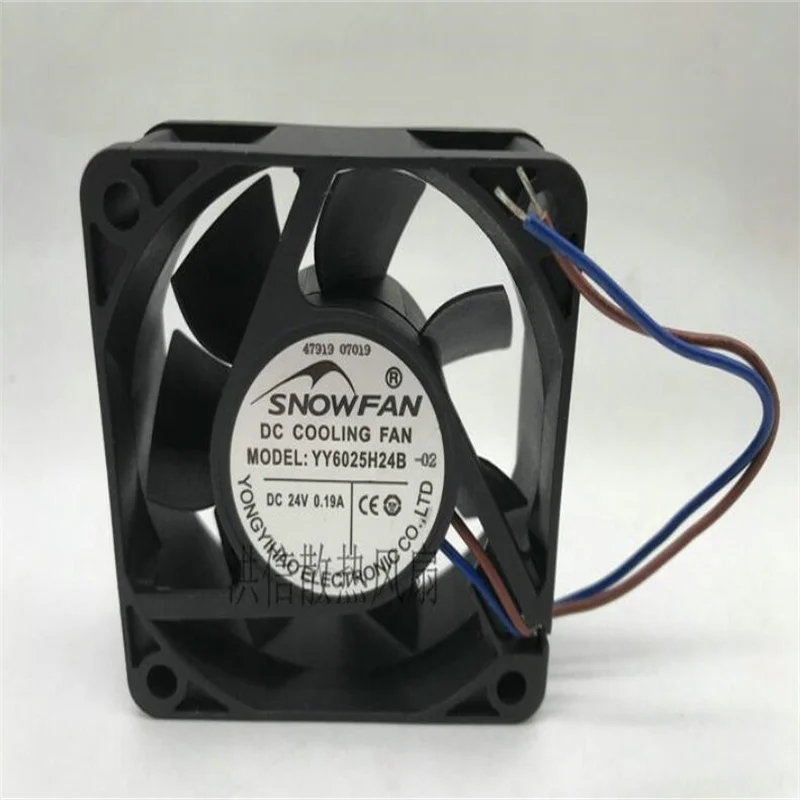 

6025 YY6025H24B 24V 0.19A 6CM Two-wire double-ball industrial DC fan