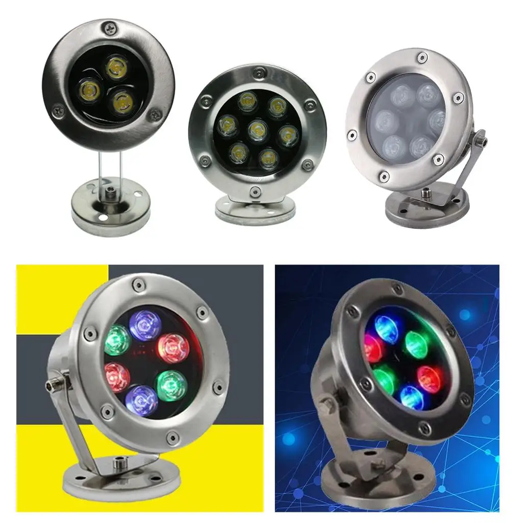 

Светодиодный прожектор IP68, водонепроницаемый, из нержавеющей стали, для подводного освещения прудов и аквариумов