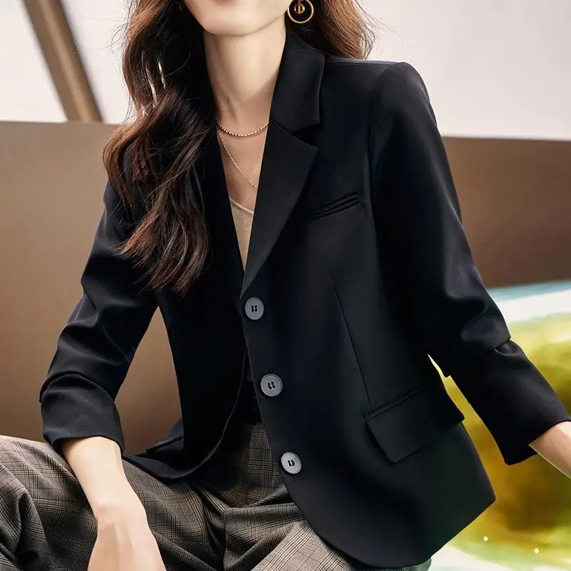

Brown Small Casual Suit Jaet for Women ort Sle Lightweight Faionable Women's Clothing Accory by Unknown Brand