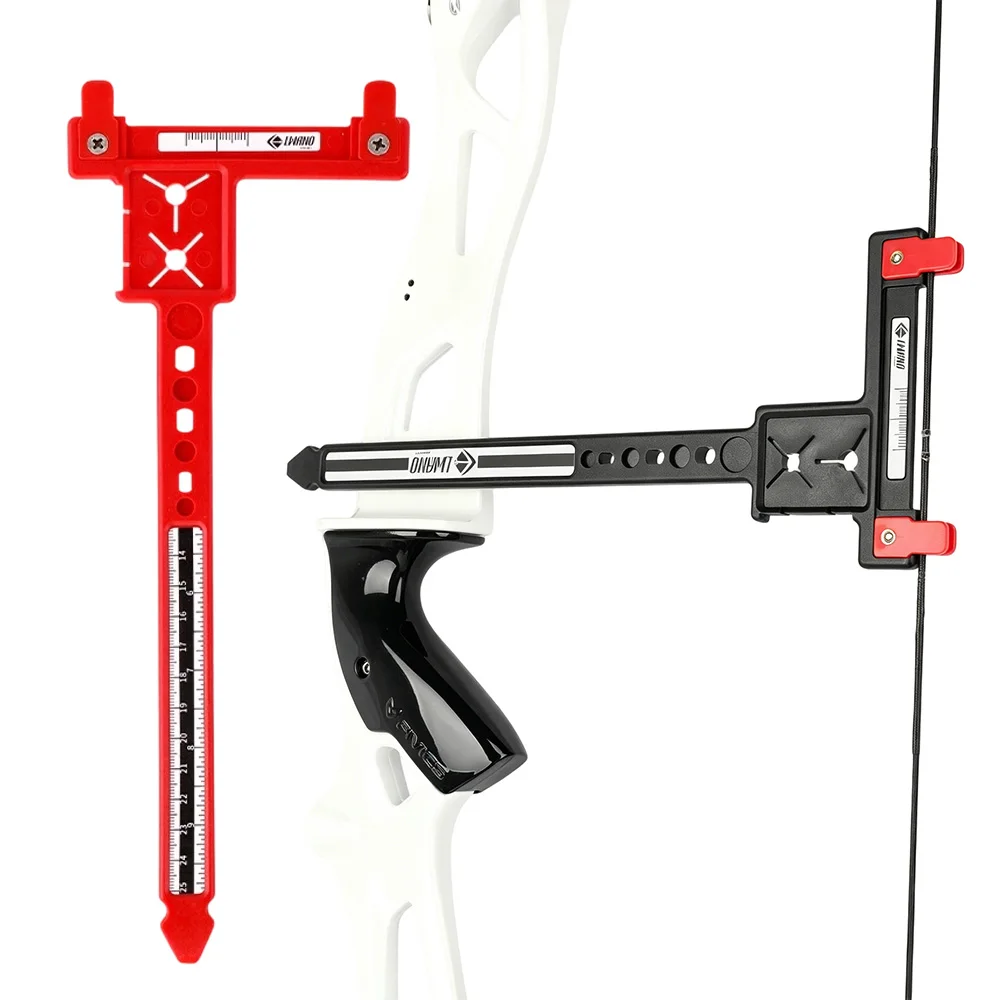 Portable T-Square Hard Plastic Archery Gauge Recurve Bow Limb String Distance Balancing Tuning Measuring Accessory For Shooting