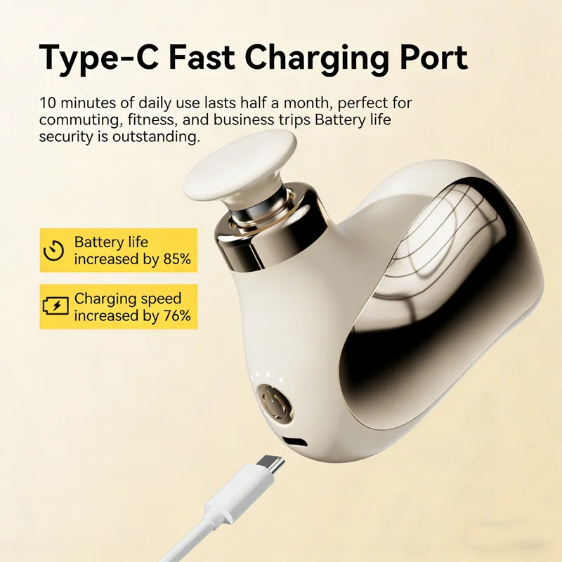 Mini massaggiatore manuale Pistola per massaggio portatile per il trattamento muscolare dei tessuti profondi con vibrazione a 4 velocità per atleti