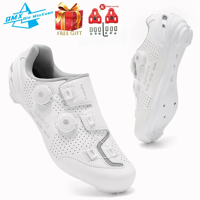 

Men Cycling Shoes Road Bike Women T16 White Releases Sport Racing Speed Self-Locking Cleats Mountain Bicycle Sneakers New