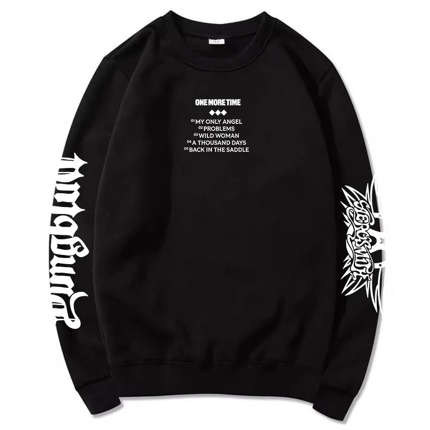 

Aerosmith YUNGBLUD One More Time Crewneck Sweatshirt Fleece Long Sleeve Men/Women Pullovers Winter Casual Unisex Streetwear Male