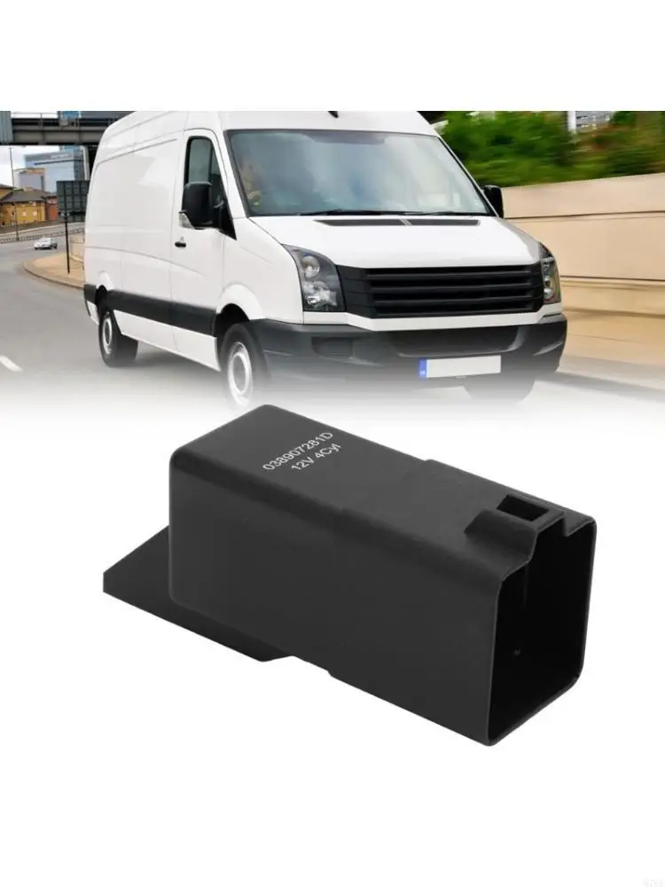 M76E Listed Vehicle Service Part 12V 038907281D Preheat Unit, Single Black Housing Unit for Cold-Start System and Start Circuit