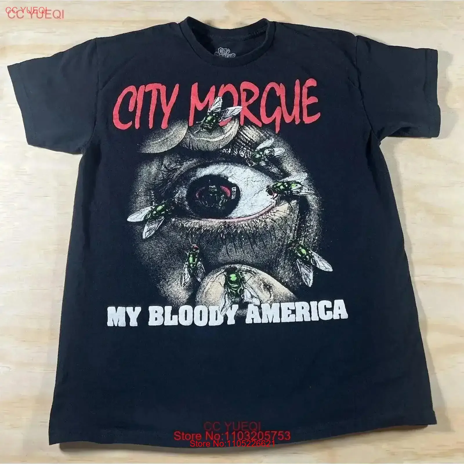 City Morgue My Bloody America Tour T Shirt Size Large vintage Washed Soft Casual graphic designer clothes homme Stylish