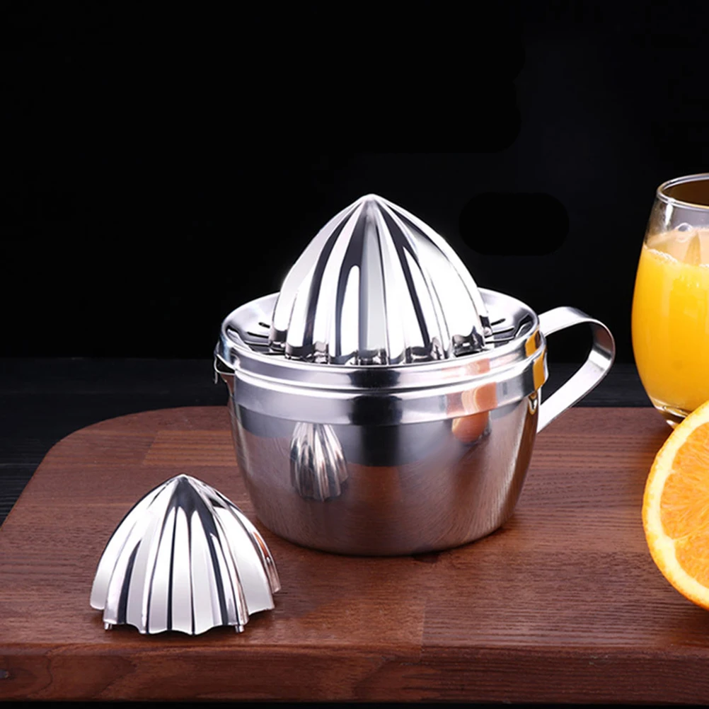

Hand Juicer Pear Orange Mixer Stainless Steel Squeezer Small Multi-functional Manual Lemon Cone Shape