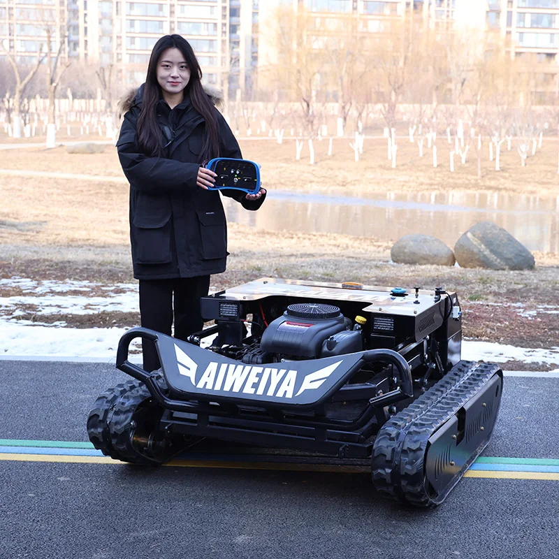 

Customized AWY-900 Remote Lawn Mower, Multifunctional Remote Control Lift & Lighting for EU Villa Lawns