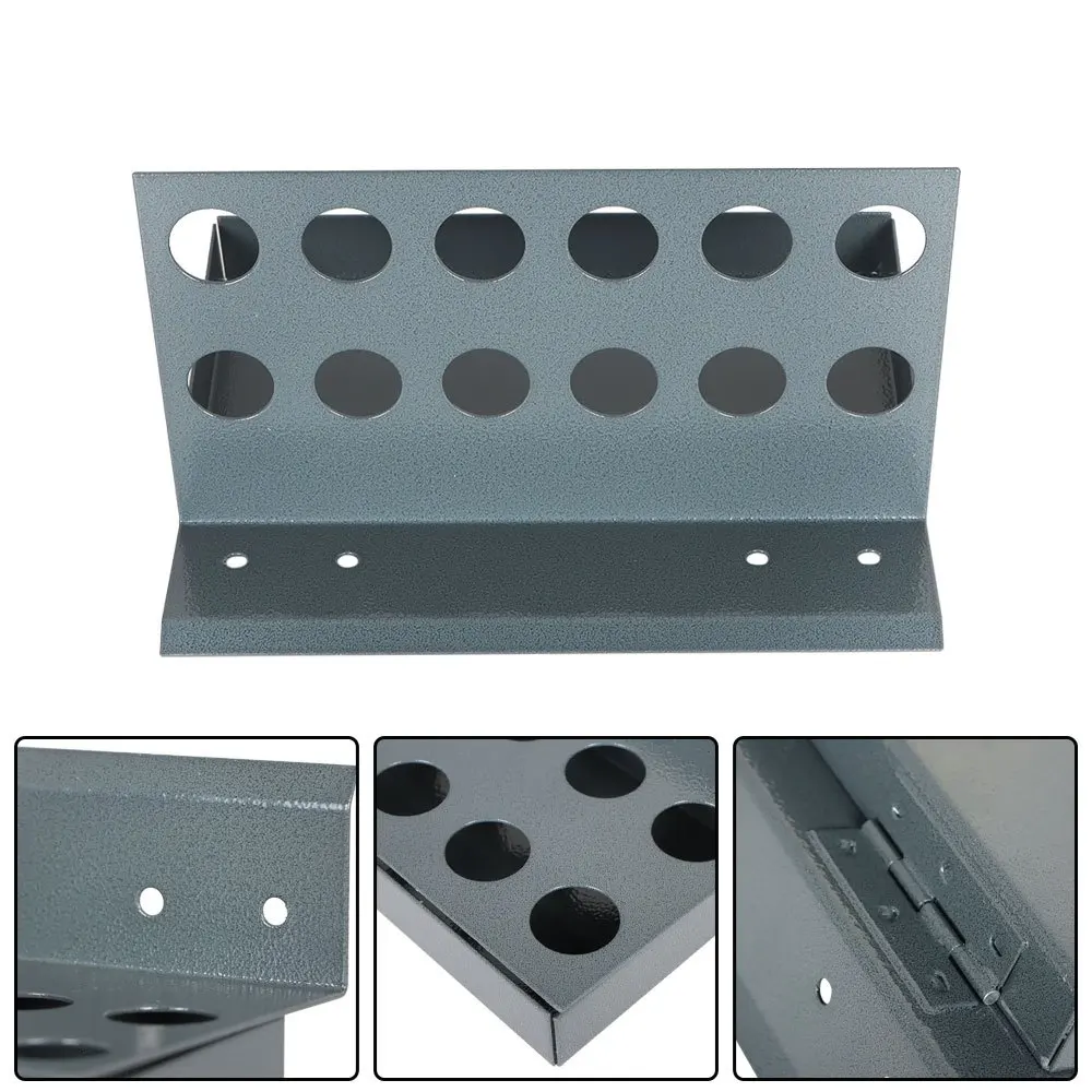 Support à pinces R8 12 trous avec vis et écrous, plaque d'acier laminée à froid A3