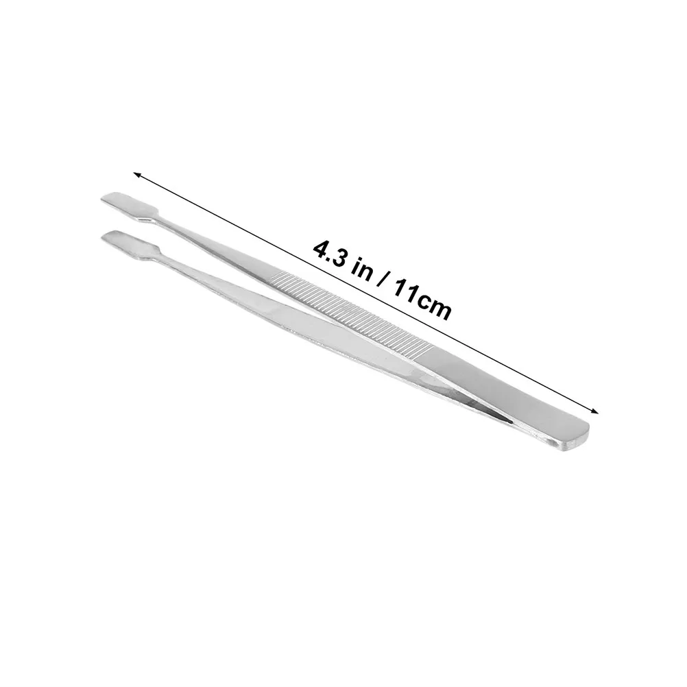 3Pcs Stamp Tweezer Stainless Steel Lightweight Non-Slip Handheld Tool for Stamp Collecting False Eyelash Extraction Precision