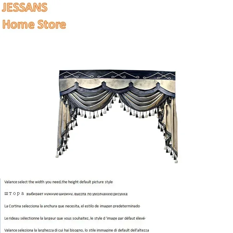 European Luxury Fashion Thick Half shading Curtains For Living Room Bedroom Embroidered Tulle Curtain Hotel Luxury Home Decor