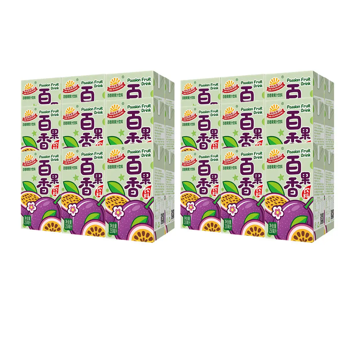 Mr.Sunshine-Bebida de fruta de la Pasión, 250ml, X6box, X6pack