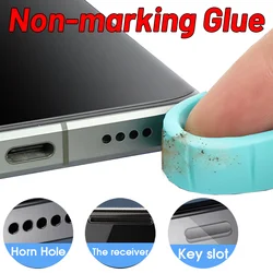 For Airpods Wireless Headset Cleaning Glue Blue Non-marking Glue for iPhone Samsung Huawei Charging Port Headphone Cleaner Clay