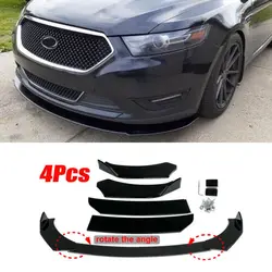 LAICY For  Taurus 1997-2019 Car Front Bumper Lip Chin Spoiler Splitter Body Kit Guard Diffuser Deflector Lips Glossy Black