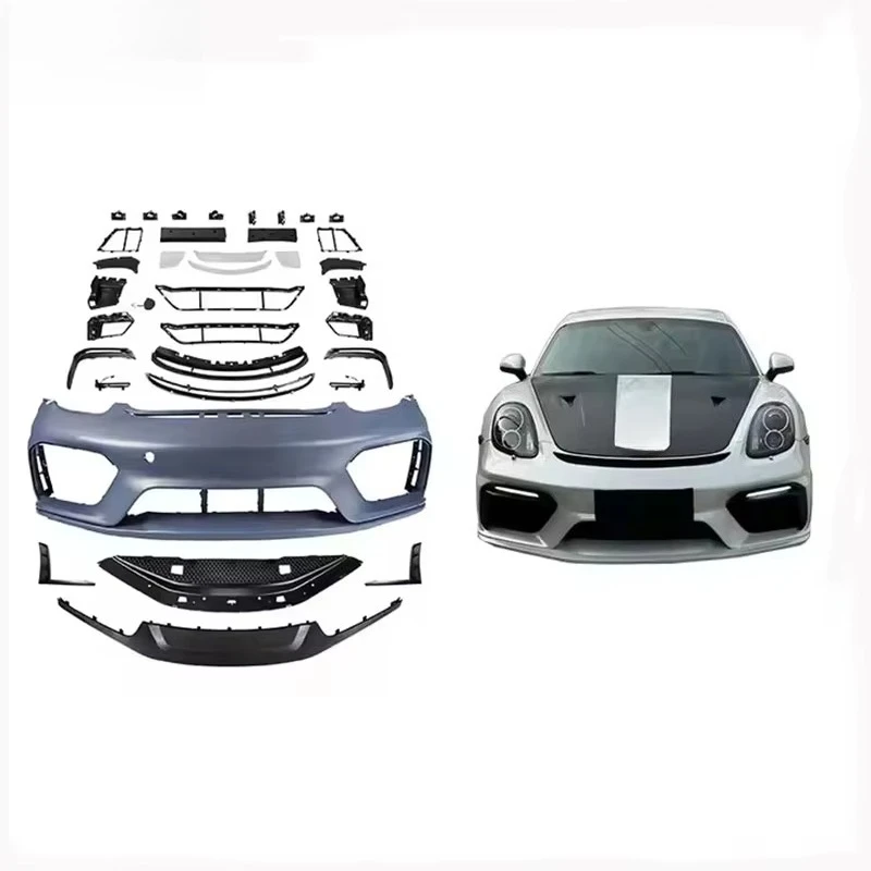 

STLF For Porsches 718 Cayman Boxster 2017-2019 Full Body Kit with Front Bumper Upgrade Plastic Car Bodykit