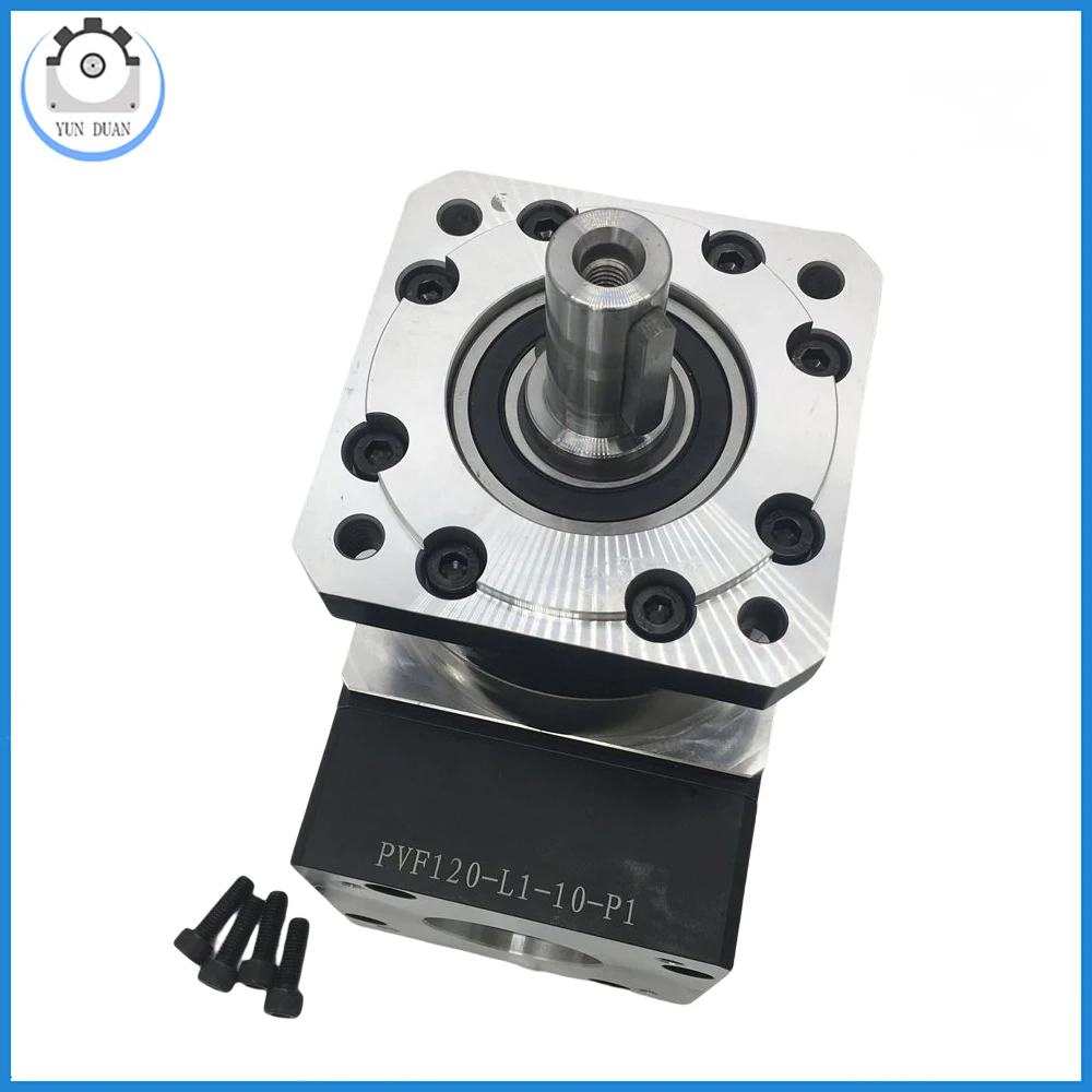 High Precision NEMA42 90 Degree Right Angle Planetary Gearbox 19/24mm Input  Ratio 3~100:1 for Nema42 110 130mm Stepper Motor