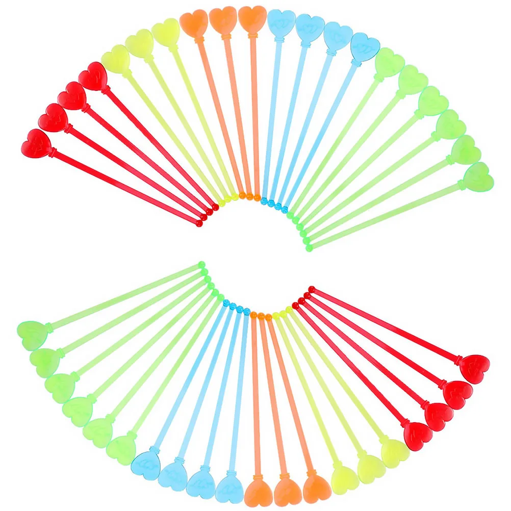 

Heart Swizzle Stick Reusable Sticks for Cocktails Essential Oil Stirring Rods Beverages