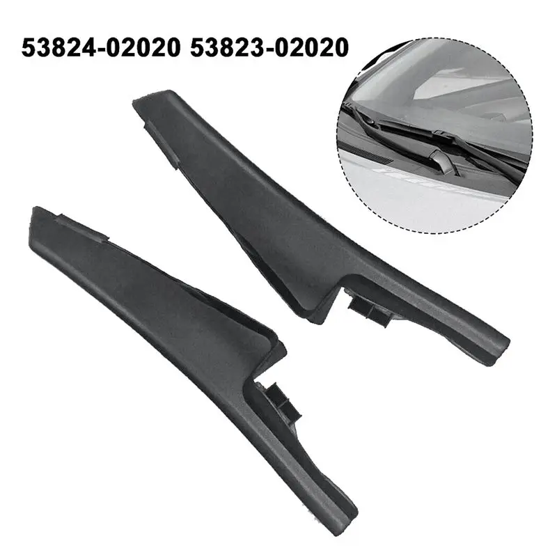 #39L 1Pair Front Side Windshield Panel 53823/4-02020 for Corolla 2007-2013,Front Side Panel Protectors,(plastic)