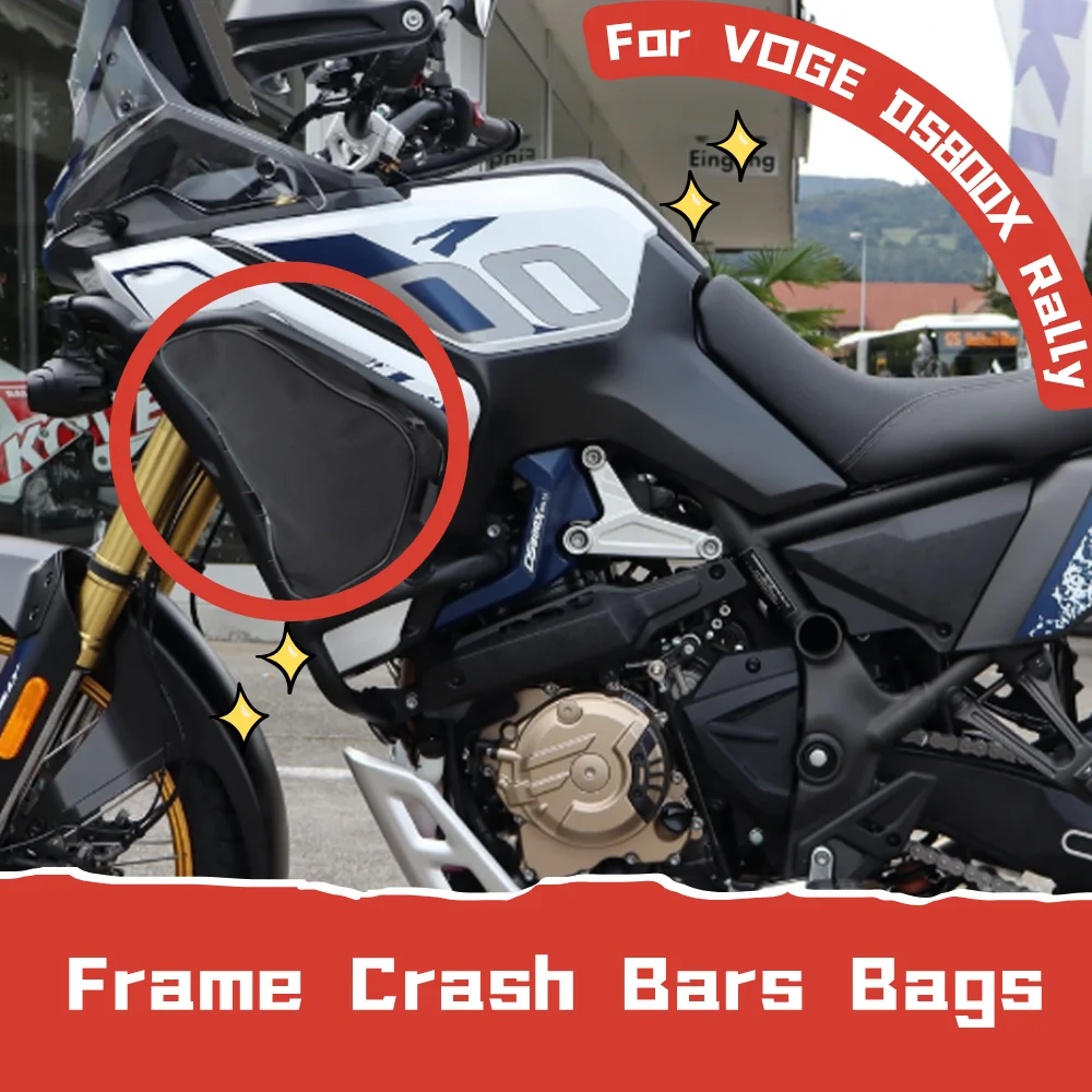 

For Voge DS800X Rally Accessories Original Frame Crash Bars Bumper Bag Waterproof Motorcycle Repair Tool Storage Pouch