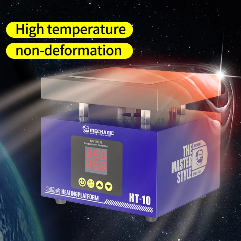 Heating Table HT-10 Intelligent CNC Constant Temperature Heat Iron Double Digital Display for BGA Preheating Repairing of PCB