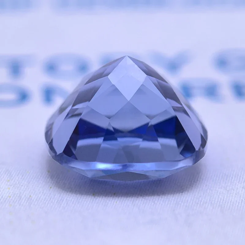 Top Lab Grown Sapphire Square Cushion Light Royal Blue VVS1 Selectable AGL Certificate Charms Beads Diy Jewelry Making Materials